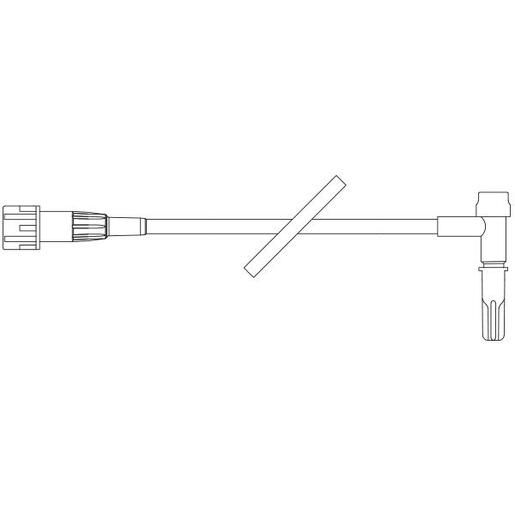 T-Connector Straight -Type Extension Set, Microbore, INTERLINK Injection Site Male, Luer Slip T-Connector, 5.8" (15 cm), For use in neonatal population only
