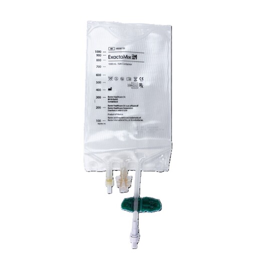 EXACTAMIX Empty EVA (ethylene vinyl acetate) Bag, 1000 mL.  For use with EXACTAMIX Compounder.
