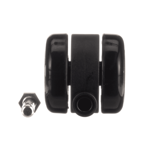 50mm Caster, Twin Wheel, Black