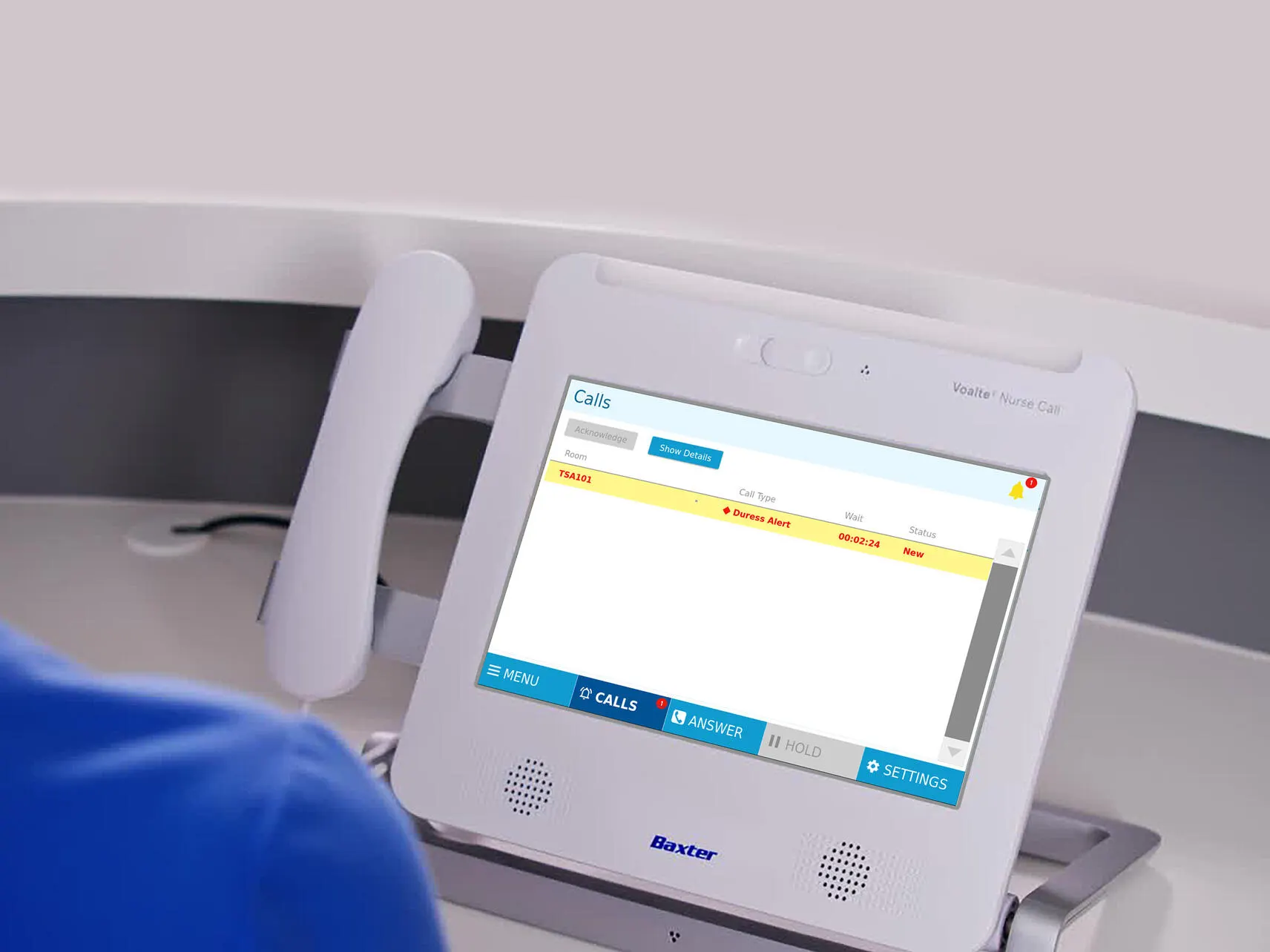 A Voalte Nurse Call unit