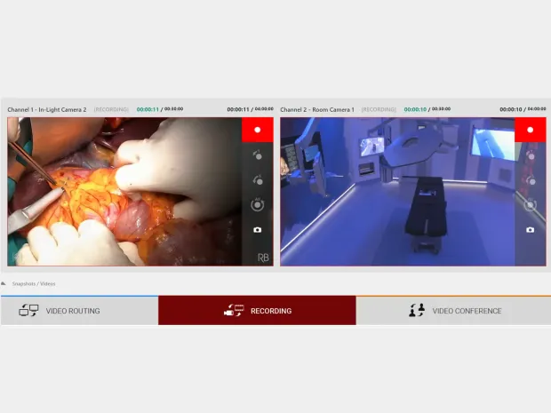 Screenshot displays video recording features within Helion interface