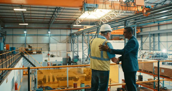 Baxter supplier working with Baxte employee