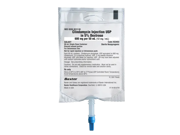 Clindamycin Injection USP in 5% Dextrose, 600 mg per 50 mL