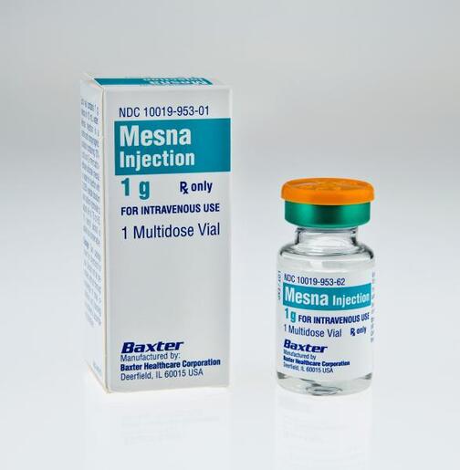 Mesna Injection 1 gm/10 mL Multi-Dose Vial (100 mg/mL). Box of 1 vial.