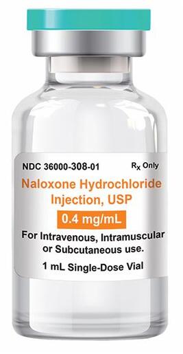 Naloxone Hydrochloride Injection, USP  0.4 mg/mL 1mL Single Dose Vial, 10 vials/box