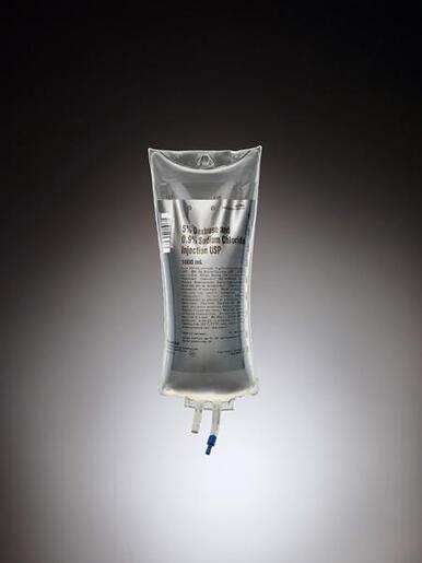 5% Dextrose and 0.9% Sodium Chloride Injection, USP, 1000 mL VIAFLEX Plastic Container