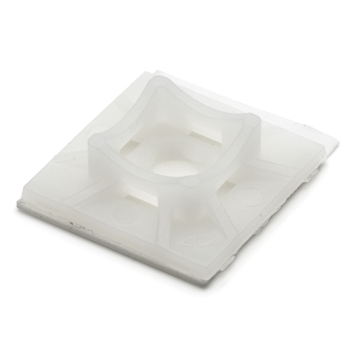 Cable Tie Holder, 1 in. Square, Adhesive Backed