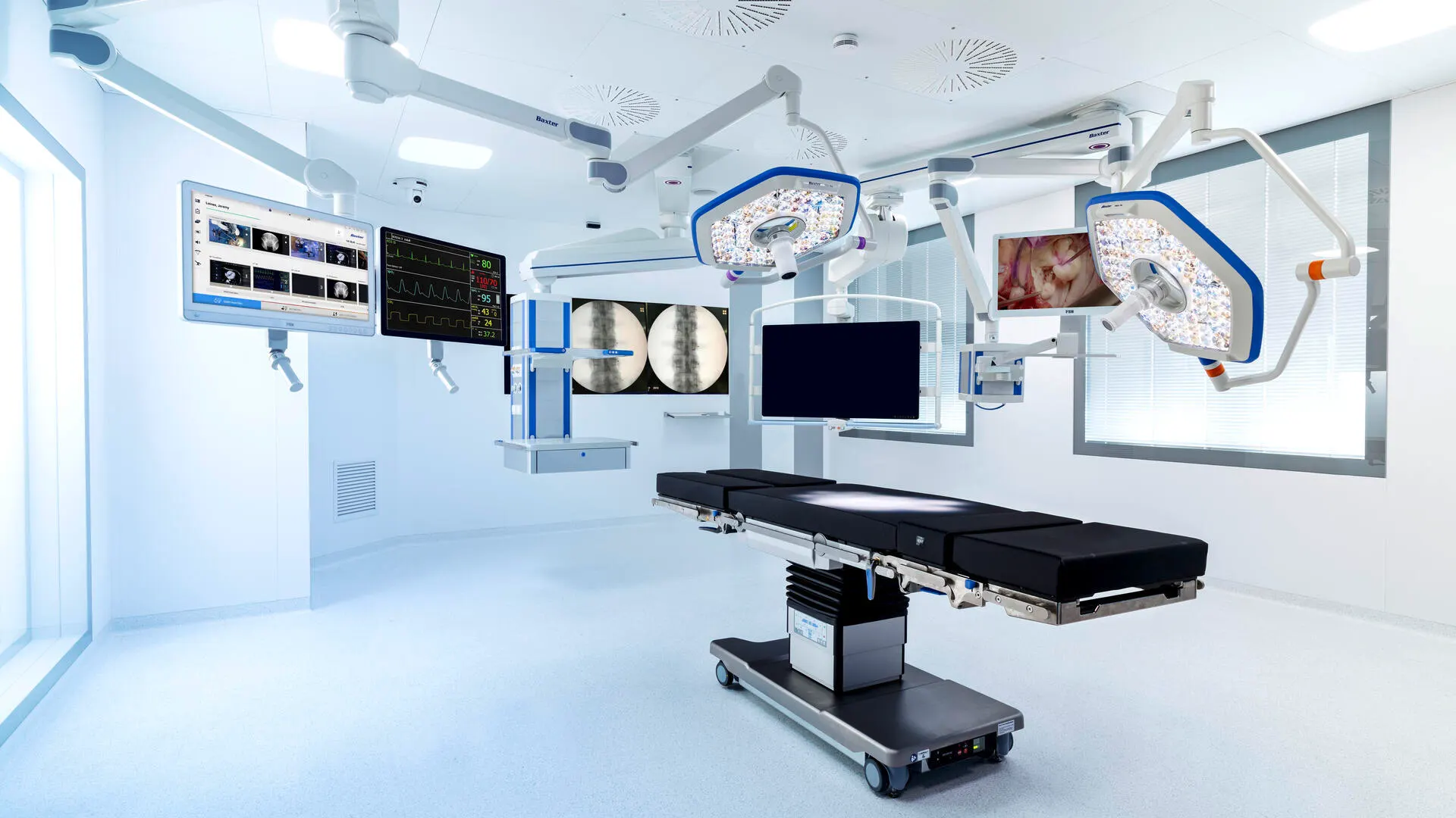 An operating room setting