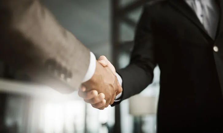Business handshake