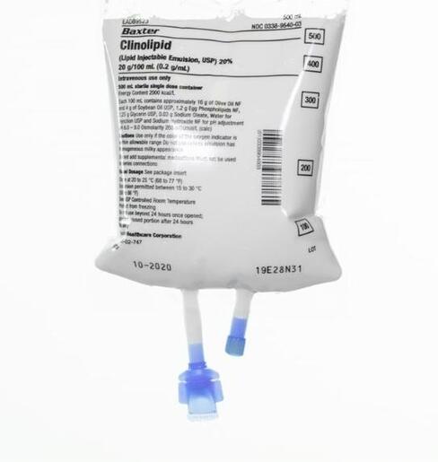 20% CLINOLIPID (Lipid Injectable Emulsion, USP) 500 mL