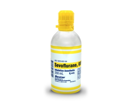 Sevoflurane, USP, Volatile Liquid for Inhalation, 250 mL Aluminum Bottle
