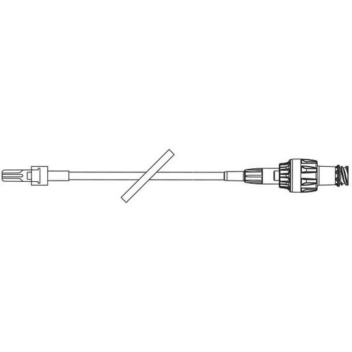 Straight-Type Catheter Extension Set, Microbore, ONE-LINK, Needle-free IV Connector, Neutral Fluid Displacement, Power Injectable (325 psi/2241 kPa), 8.5 (21.6 cm)