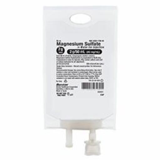Magnesium Sulfate in Water for Injection, 2g / 50mL (40mg / mL) in VIAFLO Plastic Container. Liquid Premix.