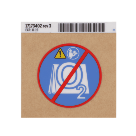 Label, no Oxygen Tent, Intern
