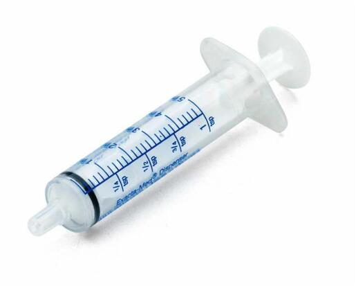 Sterile EXACTAMED Oral Dispenser Clear 1 mL. Tip Caps Not Included. Sterile Pack. Individually Packaged
