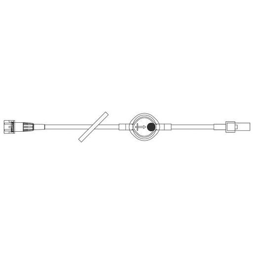 Straight-Type Extension Set, Microvolume, 0.22 Micron Dowstream Filter, 36" (90 cm)