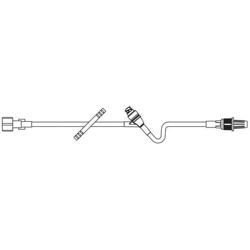 Straight-Type Extension Set, Standard Bore, CLEARLINK Luer Activated Valve, Retractable Collar, 7.9" (20 cm)