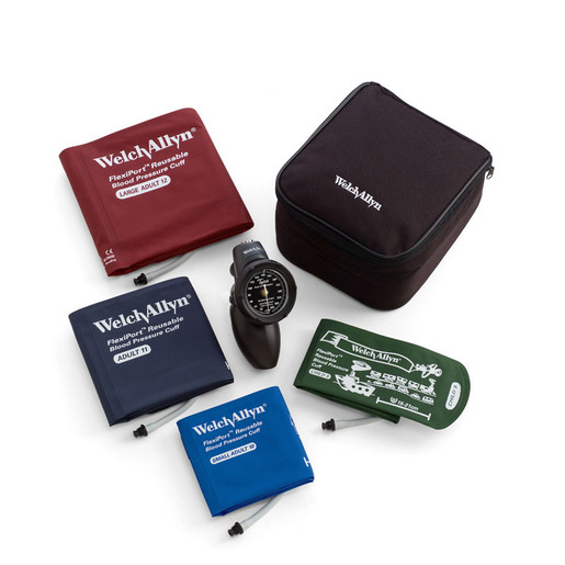 DS58 Hand Aneroid with Family Practice Cuff Kit and Nylon Zippered Case