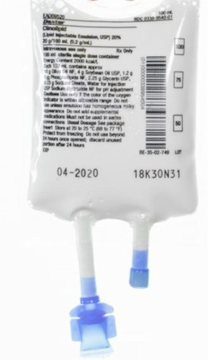 20% CLINOLIPID (Lipid Injectable Emulsion, USP) 100 mL