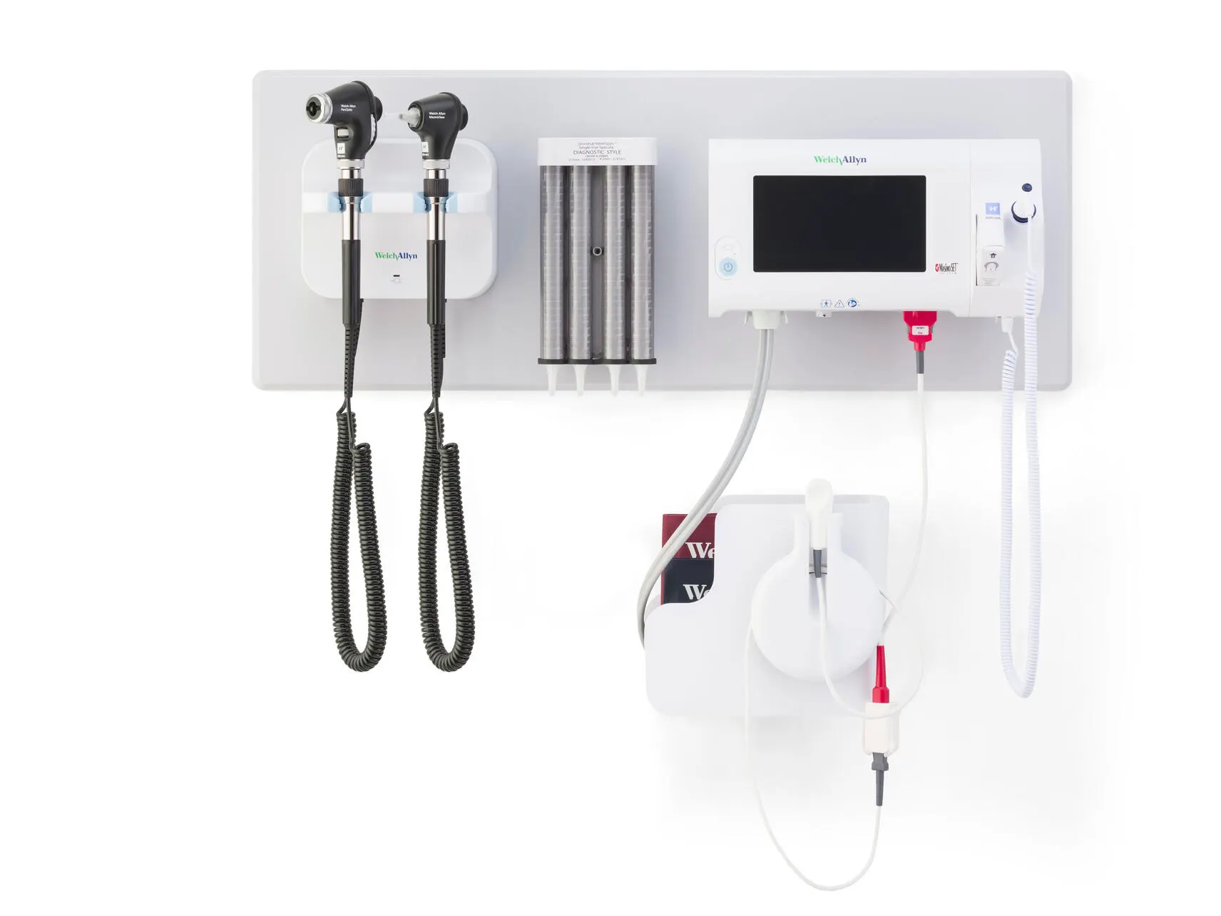 The Green Series 777 integrated wall system with diagnostic tools and vital signs monitor