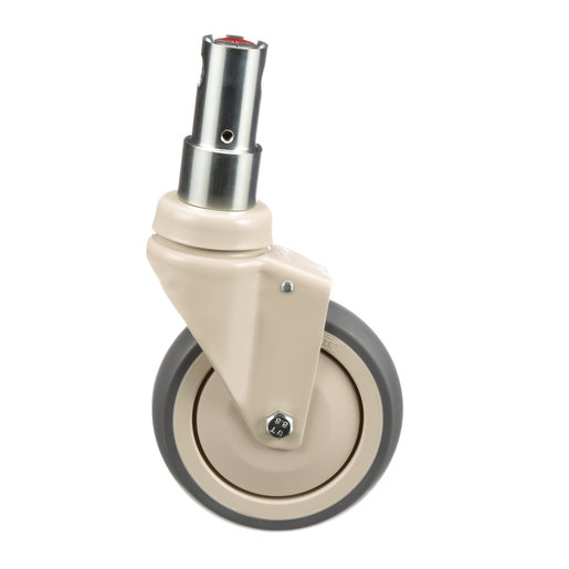 Caster, 5" Sgl Whl Brk Ext Hgt