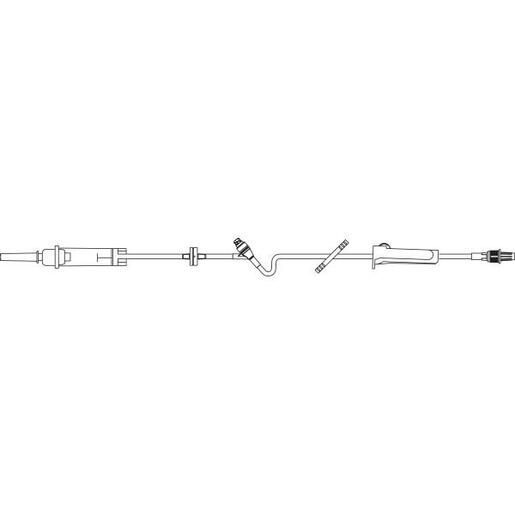 CONTINU-FLO Solution Set, Non-Vented, CLEARLINK Luer Activated Valve, Backcheck Valve, 10 drops/mL, 106 (2.7 m)