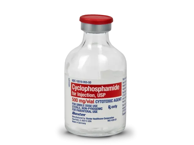 Vial of Cyclosphosphamide for Injection, USP, 500 mg per vial cytotoxic agent