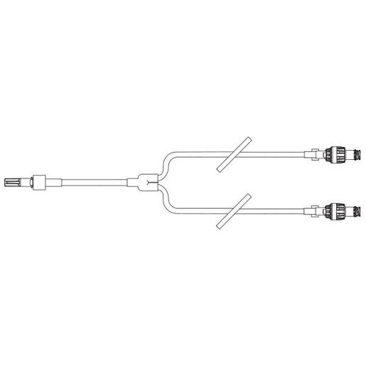 Y-Type Catheter Extension Set, Microbore, ONE-LINK, Needle-free IV Connector, Neutral Fluid Displacement, 6.3