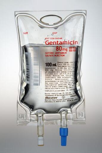 Gentamicin Sulfate in 0.9% Sodium Chloride Injection, 80mg/100 mL in VIAFLEX Plastic Container. Liquid Premix.
