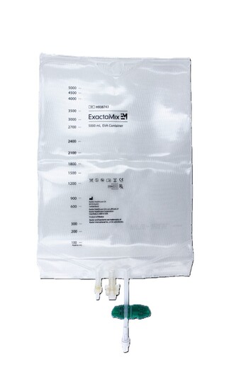 EXACTAMIX Empty EVA (ethylene vinyl acetate) Bag, 5000 mL. For use with EXACTAMIX Compounder.