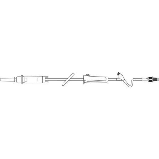 Solution Set, Non-Vented, CLEARLINK Luer Activated Valve, 10 drops/mL, 76 (1.9 m)