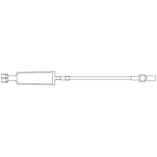 Straight-Type Extension Set, 0.2 Micron Filter, Polyethylene Lined Tubing . 6.2 (15.8 cm)
