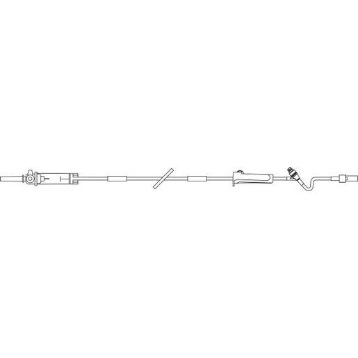 Nitroglycerin Set, Duo-Vented, CLEARLINK Luer Activated Valve, 60 drops/mL, 103 (2.6 m)