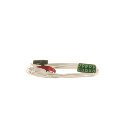 ECG Lead Set, 3 WIRE, Clip Ends, AHA, Gray