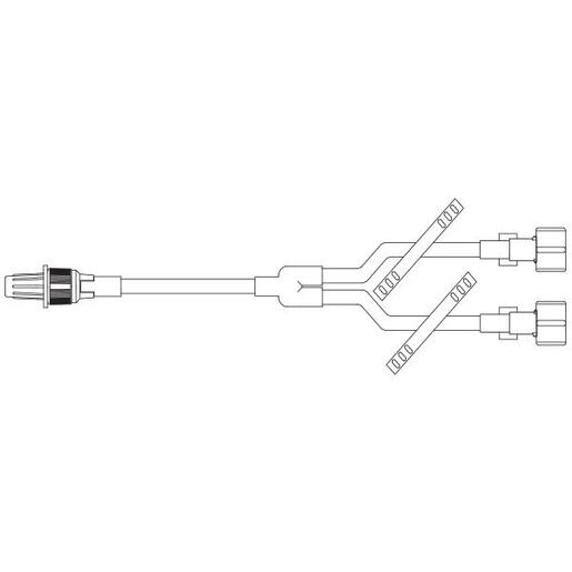 Y-Type Catheter Extension Set, Standard Bore, 5.3 (14 cm)