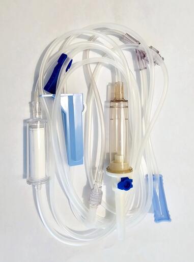 Solution Set, DUO-VENT, 0.2 Micron Filter, CLEARLINK Luer Activated Valve, 10 drops/mL, 103 (2.6 m), Non-DEHP