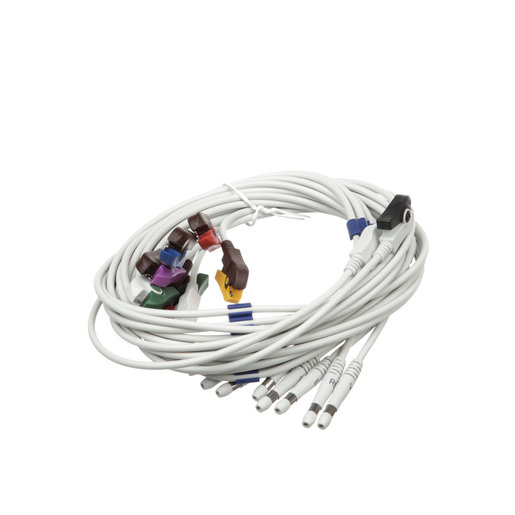 ECG Leadwire Set, 10 Lead, AHA, Pinch