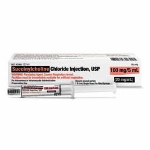 Succinylcholine Chloride Injection, USP 100 mg/5 mL (20 mg/mL)