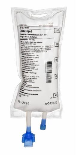20% CLINOLIPID (Lipid Injectable Emulsion, USP) 250 mL