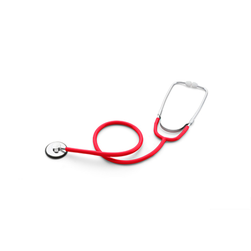LIGHTWEIGHT SINGLE HEAD STETH,POPPY RED