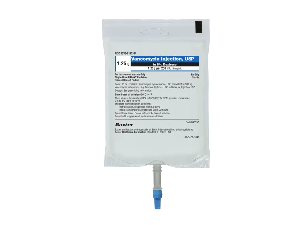 Vancomycin injection, USP in 5% Dextrose, 1.25 g per 250 mL