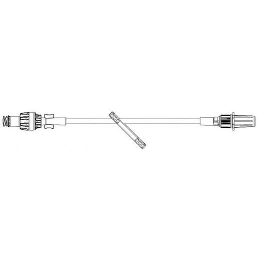 Straight-Type Catheter Extension Set, Standard Bore, ONE-LINK, Needle-free IV Connector, Neutral Fluid Displacment, Power Injectable (325 psi/2241 kPa), 7.6 (19.3 cm)