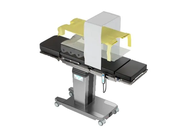 An exploded illustration of the different layers of the WaffleGrip positioning system