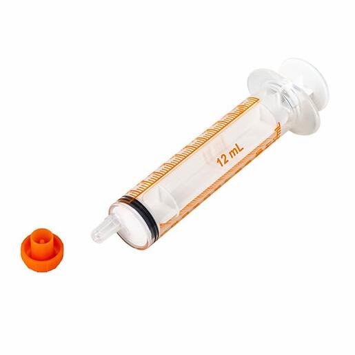 Oral / Enteral Syringe 12mL Clear. Tip Cap Included. Non Sterile