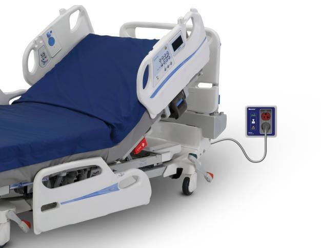 A Centrella Smart+ bed plugged into a ReadyConnect port