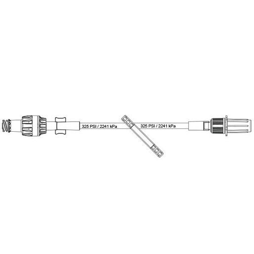 Straight-Type Catheter Extension Set, Standard Bore, ONE-LINK, Bonded Needle-free IV Connector, Neutral Fluid Displacment, Power Injectable (325 psi/2241 kPa), 7.6  (19.3 cm)