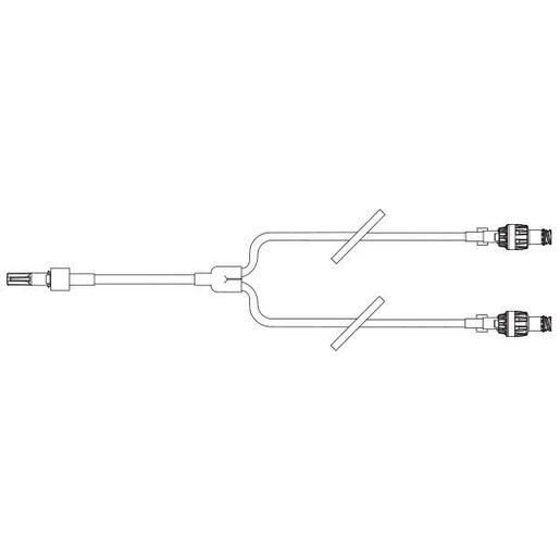 Y-Type Catheter Extension Set, Microbore, ONE-LINK Bonded Needle-free IV Connector, Neutral Fluid Displacement, 5.7  (14 cm)