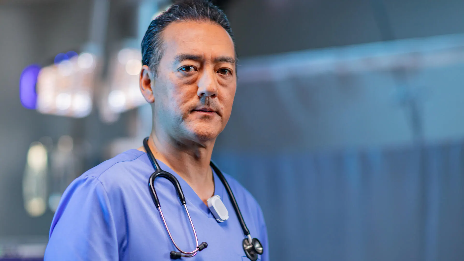 Healthcare provider looking at the camera
