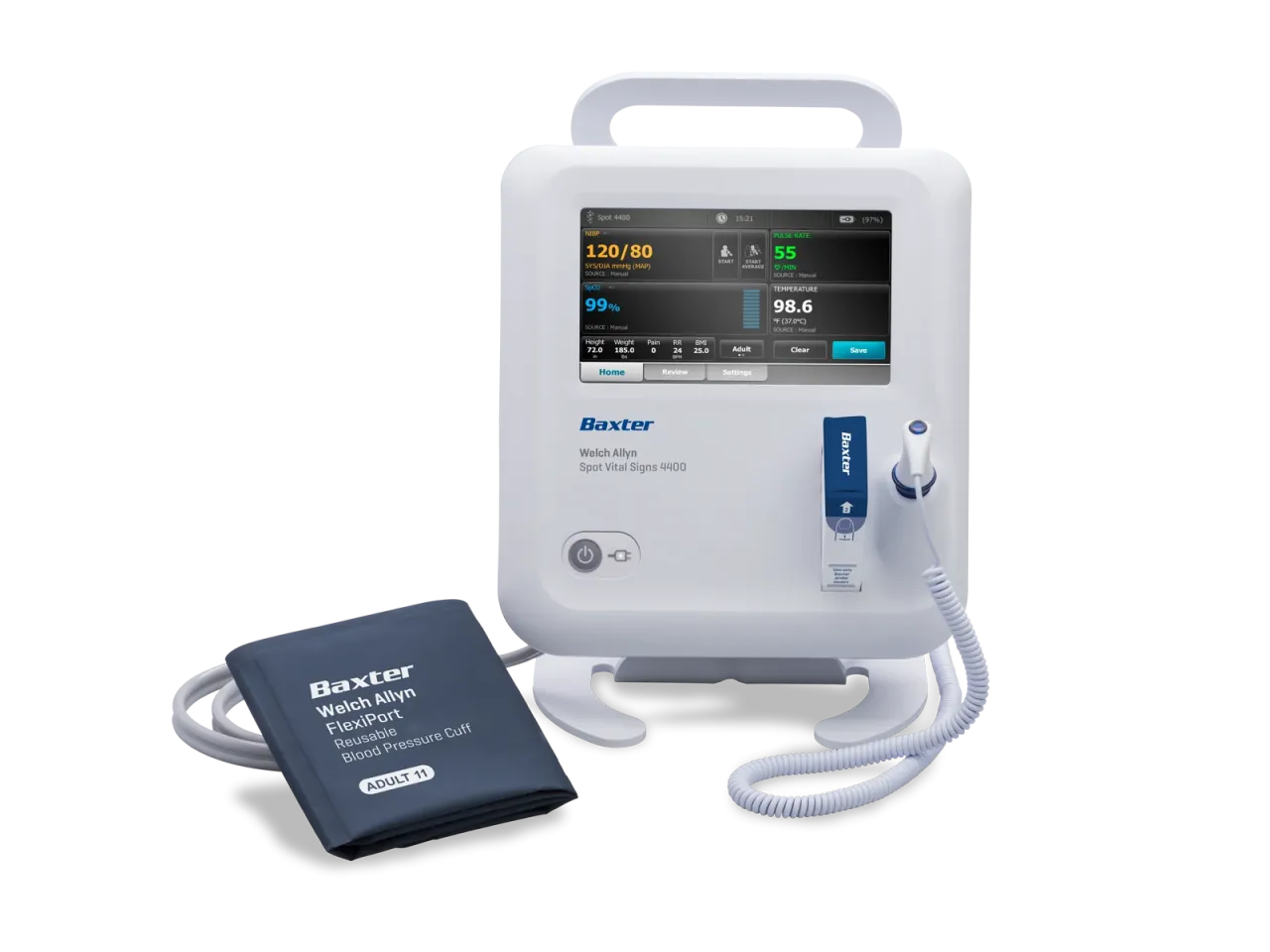 Spot Vital Signs 4400 Device and FlexiPort blood pressure cuff
