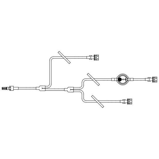 Three-Lead Catheter Extension Set, Microbore, 0.2 Micron Filter, 8.0 (20 cm)